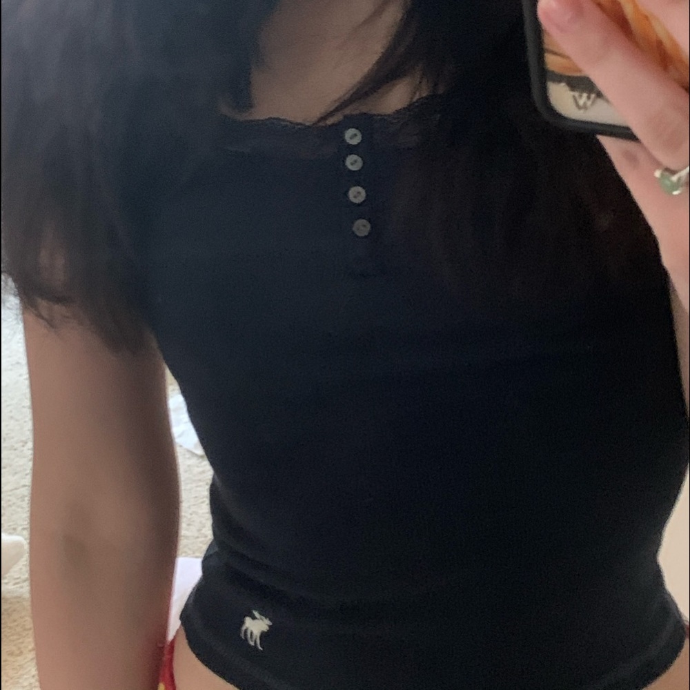 a&f lace tank top